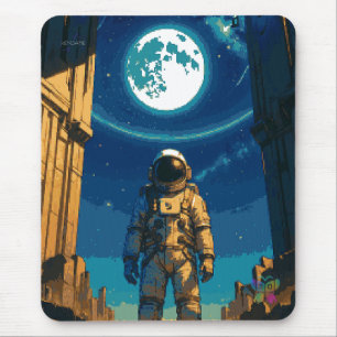 Astronaut Beneath the Celestial Gate Mouse Mat