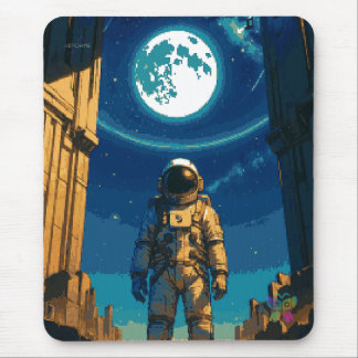 Astronaut Beneath the Celestial Gate Mouse Mat