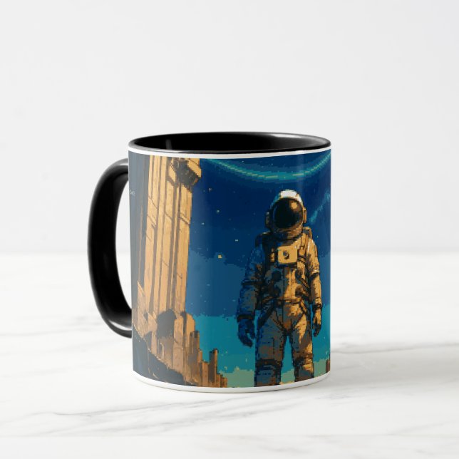 Astronaut Beneath the Celestial Gate Mug (Front Left)