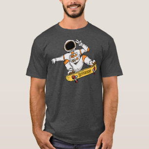 Astronaut Bitcoin Skater Stock Market Trader T-Shirt
