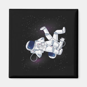Astronaut BJJ Brazilian JiuJitsu Outer Space Magnet