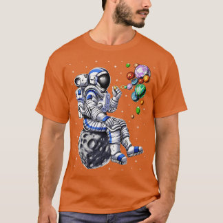 Astronaut Blowing Bubbles T-Shirt