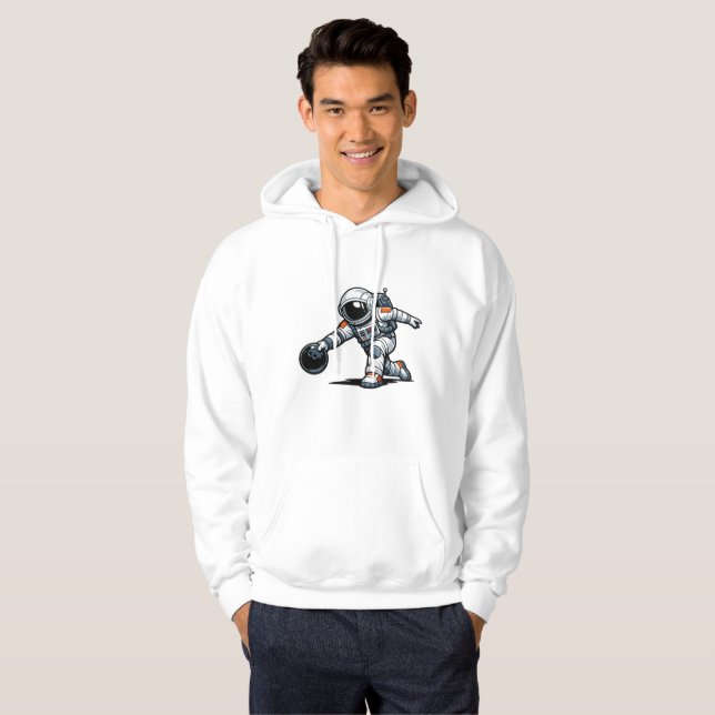 Astronaut Bowling Hoodie (Front Full)