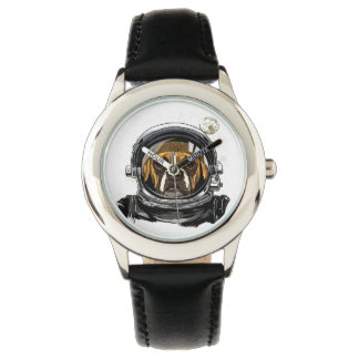 Astronaut Boxer Dog Space Exploration Astronomy Watch