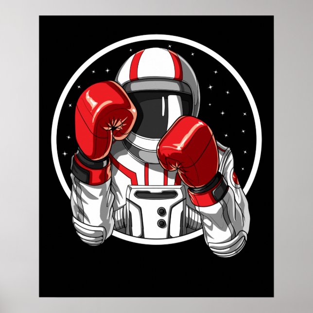 Astronaut Boxing Poster (Front)
