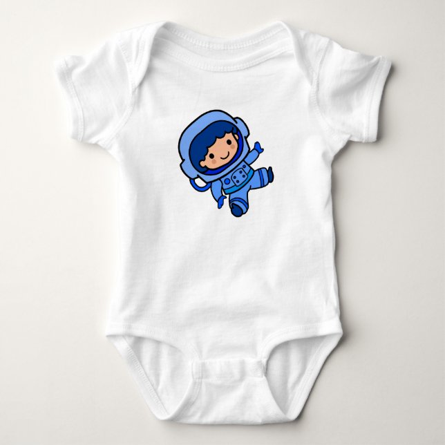 Astronaut Boy Baby Bodysuit (Front)