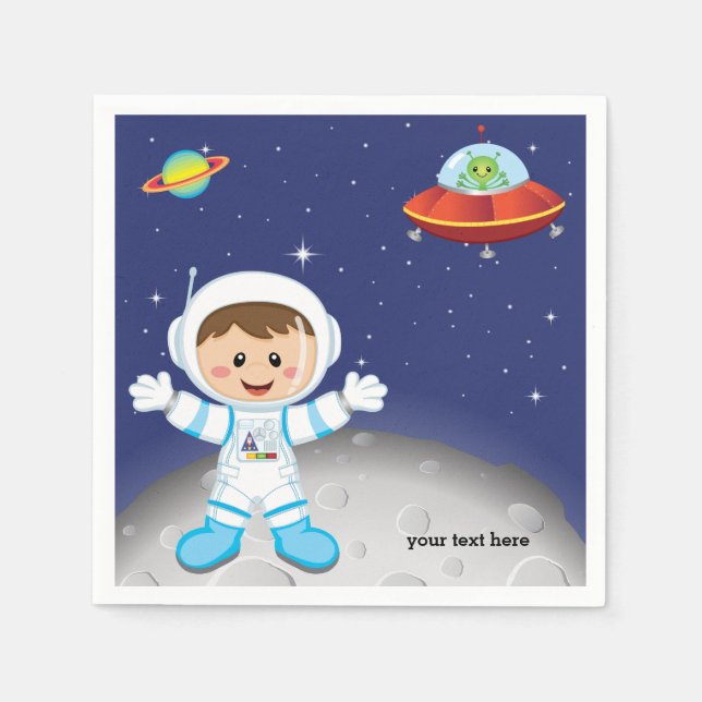 Astronaut boy napkin (Front)