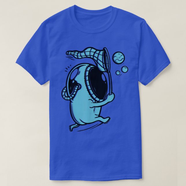 Astronaut Bubble Cartoon Space  T-Shirt (Design Front)
