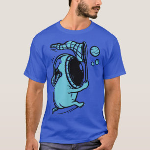 Astronaut Bubble Cartoon Space  T-Shirt
