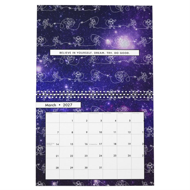 Astronaut Calendar (Mar 2027)