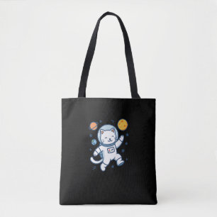 Astronaut Cat Adventure Tote Bag