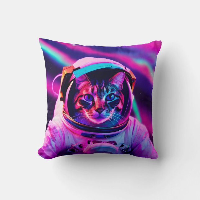 astronaut cat cushion (Front)