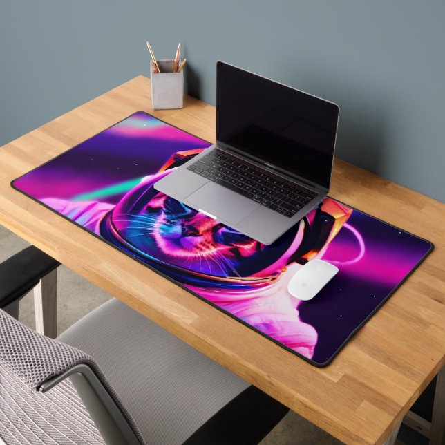 astronaut cat desk mat (Office 2)