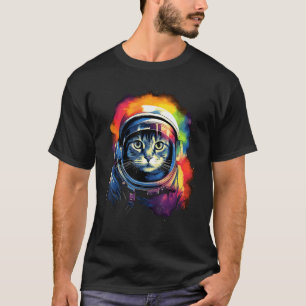 Astronaut Cat, Funny Cat Lovers, Space Cat Astr T-Shirt