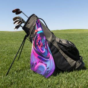 astronaut cat golf towel