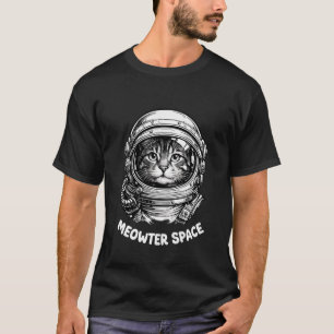 Astronaut Cat Helmet Graphic Meowter Space Funny C T-Shirt
