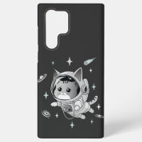 Astronaut Cat in Space Cute Cat