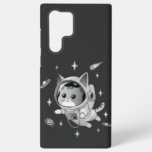 Astronaut Cat in Space Cute Cat Samsung Galaxy Case