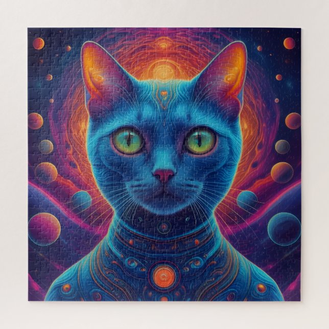 Astronaut Cat Jigsaw Puzzle (Vertical)