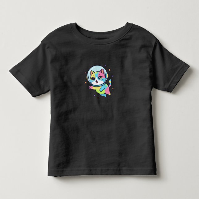 Astronaut Cat Kids T-Shirt (Front)