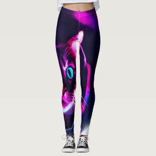 astronaut cat leggings