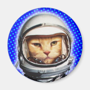 Astronaut Cat Magnet