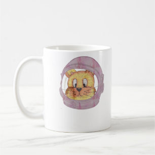 Astronaut Cat Mum Tee, Cosmic Feline Cat Fun Coffee Mug