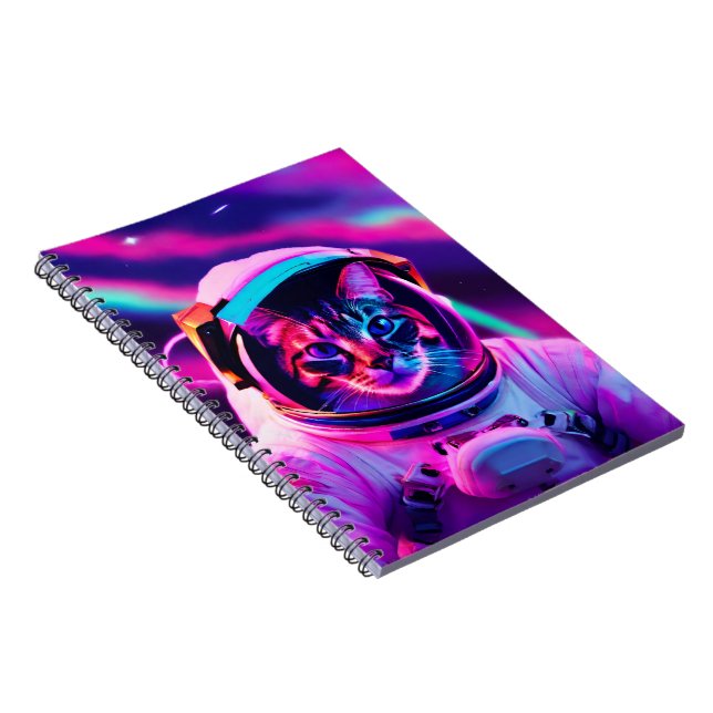 astronaut cat notebook (Right Side)
