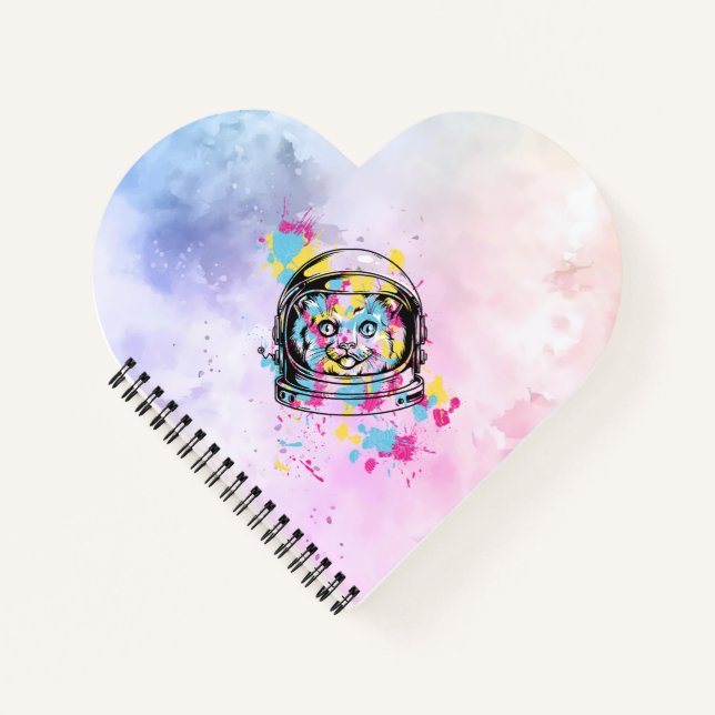 Astronaut Cat Notebook (Front)