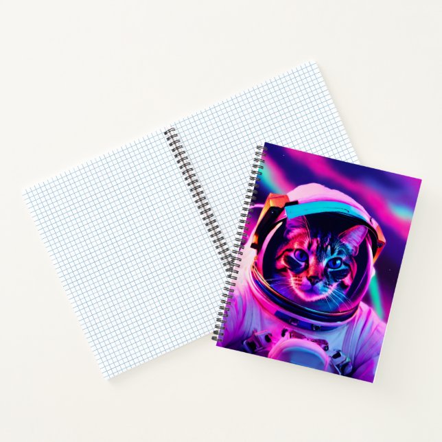 astronaut cat notebook (Inside)