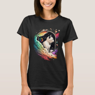 Astronaut Cat or Space Cat on Galaxy Cat 4 T-Shirt