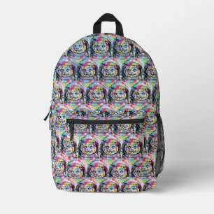 Astronaut Cat Printed Backpack
