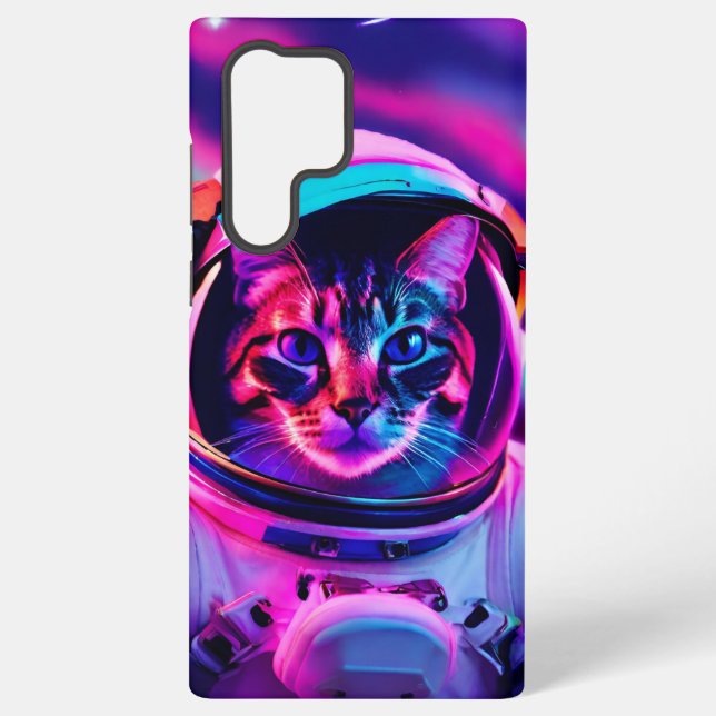 astronaut cat samsung galaxy s22 ultra case (Back)