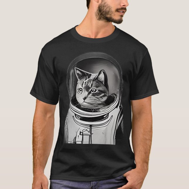 Astronaut Cat T-Shirt (Front)