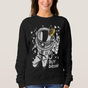 Astronaut Catches Bitcoin Buy Bitcoin Cyber Monkey Sweatshirt