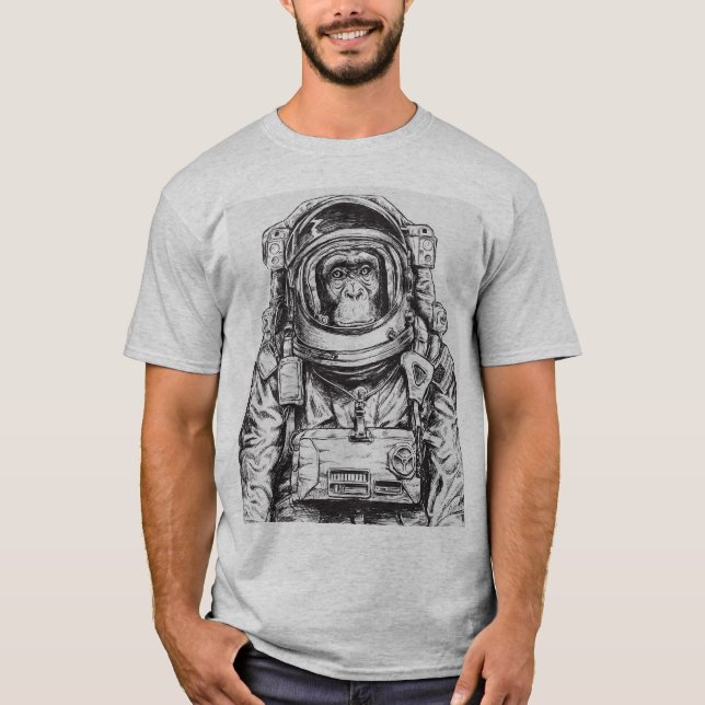 Astronaut chimp T-Shirt (Front)