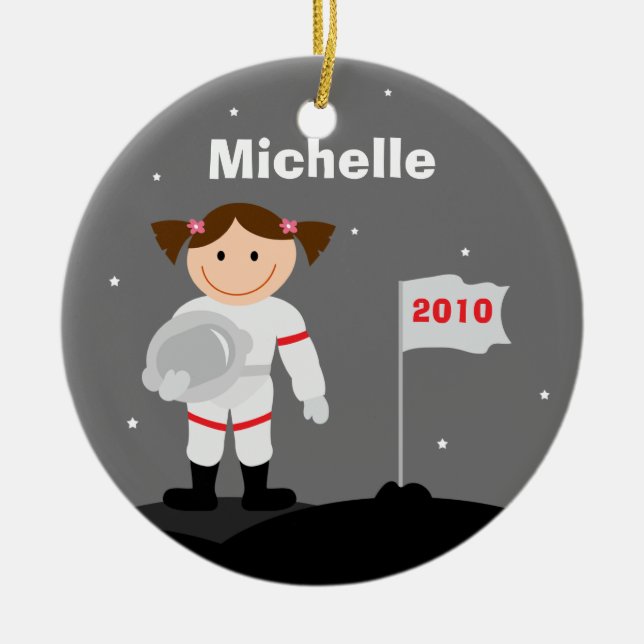 Astronaut Christmas Ornament (Front)