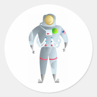 Astronaut Classic Round Sticker