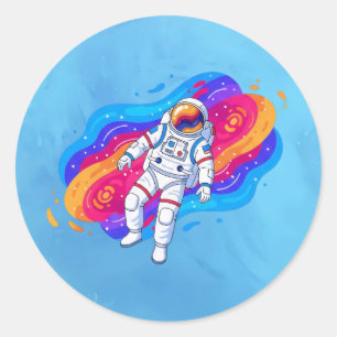 Astronaut Classic Round Sticker