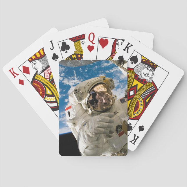 Astronaut Cool Outer Space Pictures Cool  Space Playing Cards (Back)