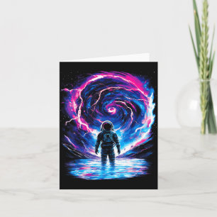 Astronaut Cosmic Outer Space Galaxy Science Card