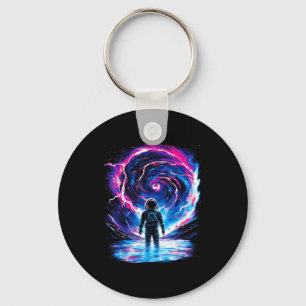 Astronaut Cosmic Outer Space Galaxy Science  Key Ring