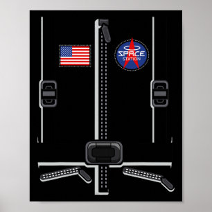 Astronaut Costume for Kids Men Women Space Suit  Poster