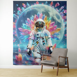Astronaut Crystal Dream Tapestry