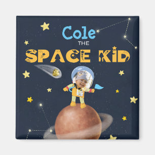 👨‍🚀 Astronaut cute Space theme Custom Phot Magnet