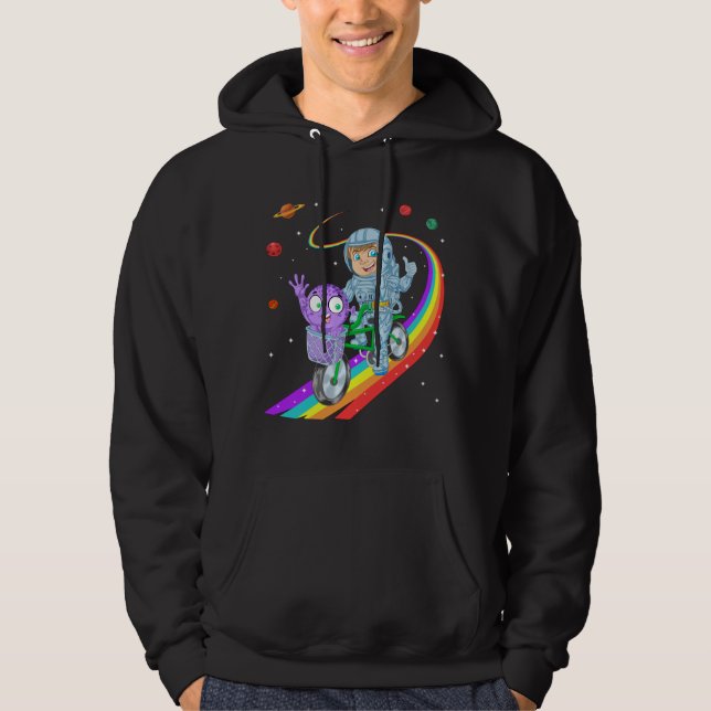 Astronaut cycling hoodie (Front)
