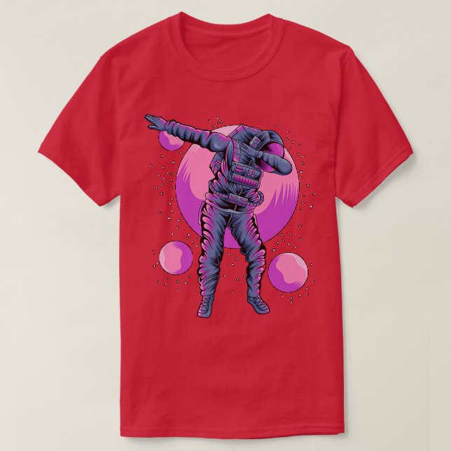 Astronaut Dabbing In Outer space  T-Shirt (Design Front)