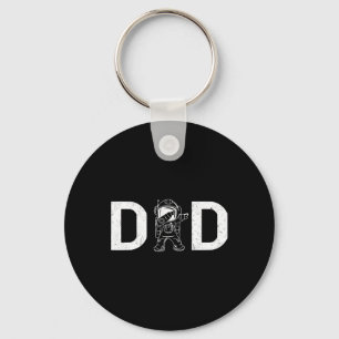 Astronaut Daddy Dad Outer Space Planet Fathers Day Key Ring