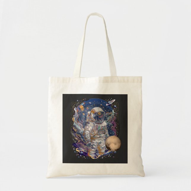 Astronaut design tote bag (Front)