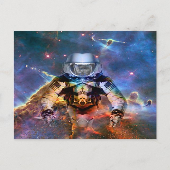 Astronaut Disintegration Postcard (Front)